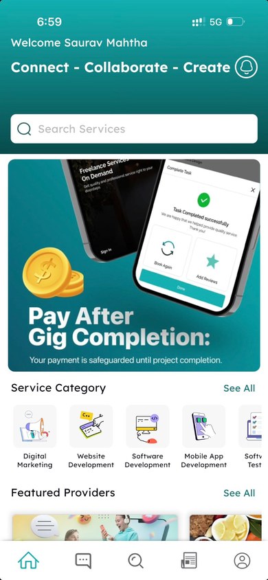 Wizer app home screen